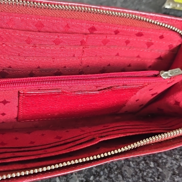 Fossil Red Leather Wallet - Picture 7 of 14